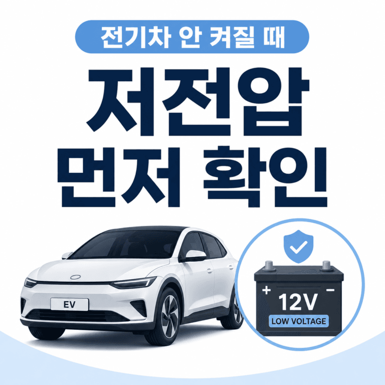 전기차가 안 켜질 때, 저전압 배터리부터 확인해야 하는 이유