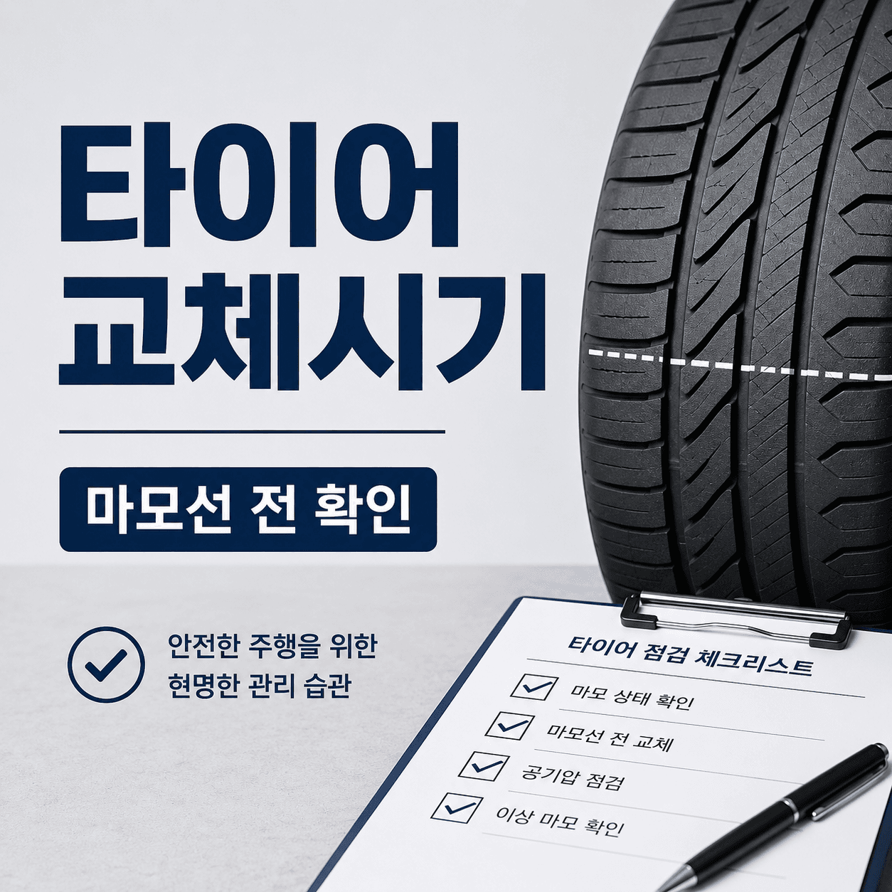 타이어 교체시기 헷갈릴 때, 마모선보다 먼저 봐야 할 기준