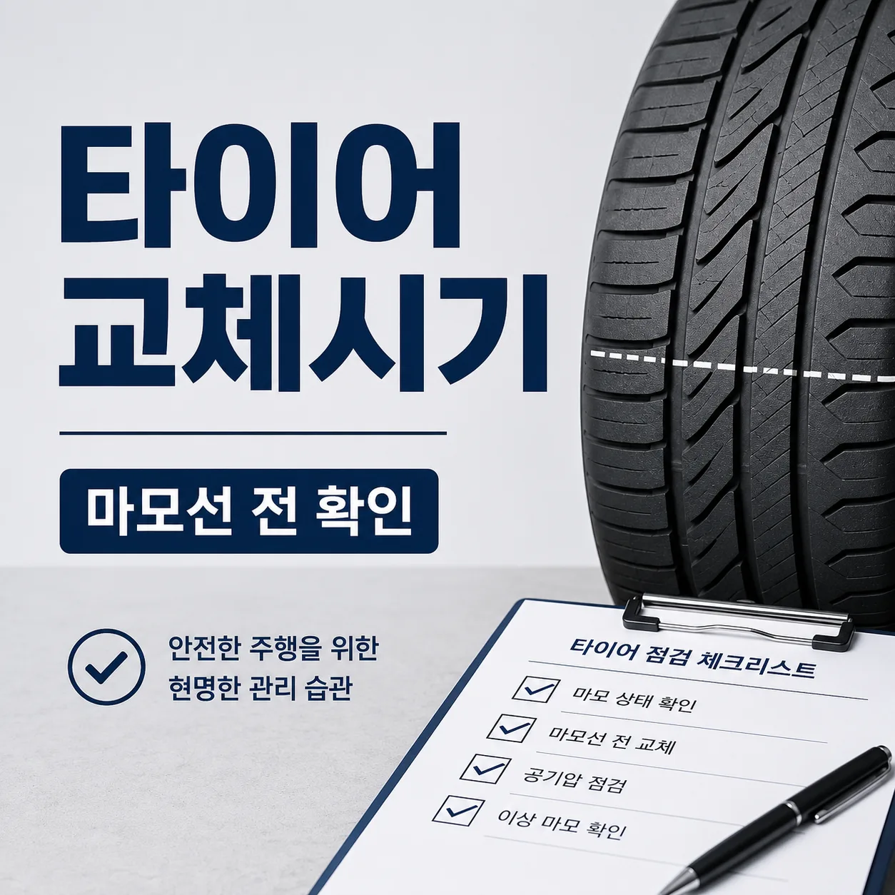 타이어 교체시기 헷갈릴 때, 마모선보다 먼저 봐야 할 기준